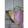 KOŽENÁ SHOPPER BAG MEDIUM pastel yellow