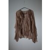 VOLÁNKOVÝ BOHO TOP taupe
