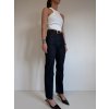 STRAIGHT DŽÍNY S PÁSKEM dark denim