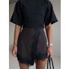 SKORT ŠORTKY S KRAJKOU brown