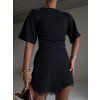SKORT ŠORTKY S KRAJKOU black