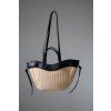 SLAMĚNÁ SHOPPER BAG beige/black