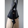 SLAMĚNÁ SHOPPER BAG beige/black