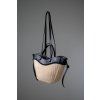 SLAMĚNÁ SHOPPER BAG beige/black