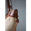 SLAMĚNÁ SHOPPER BAG beige/brown