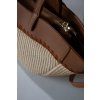 SLAMĚNÁ SHOPPER BAG beige/brown