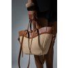 SLAMĚNÁ SHOPPER BAG beige/brown