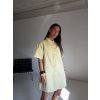 OVERSIZED KOŠILOVÉ DENIM ŠATY yellow
