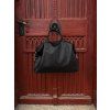 KOŽENÁ TRAVEL BAG black