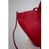 KOŽENÁ SHOPPER BAG SMALL red