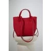 KOŽENÁ SHOPPER BAG SMALL red