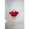KOŽENÁ SHOPPER BAG SMALL red