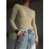 SOFT TRIČKO S PODÍLEM KAŠMÍRU pastel yellow