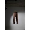 ŽEBROVANÉ STAHOVACÍ HIGH WAIST LEGÍNY brown