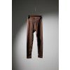 ŽEBROVANÉ STAHOVACÍ HIGH WAIST LEGÍNY brown