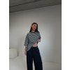 PRUHOVANÉ OVERSIZED TRIKO black/white