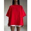 BOXY TRIKO - heavy cotton - red