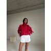 KRÁTKÝ TRENCH COAT red