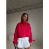 KRÁTKÝ TRENCH COAT red