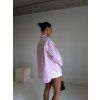 OVERSIZED PRUHOVANÁ KOŠILE pink