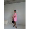 DENIM OVERSIZED ŠATY pink