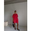 DENIM OVERSIZED ŠATY red