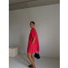 DENIM OVERSIZED ŠATY red