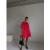 DENIM OVERSIZED ŠATY red