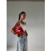 STRETCHOVÝ CROP TOP white