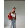 STRETCHOVÝ CROP TOP white