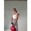 STRETCHOVÝ CROP TOP white