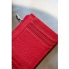 KOŽENÁ PENĚŽENKA/CARD HOLDER red