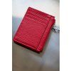 KOŽENÁ PENĚŽENKA/CARD HOLDER red