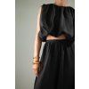 LETNÍ SET TOP + HARÉM KALHOTY black