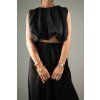 LETNÍ SET TOP + HARÉM KALHOTY black