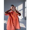 OVERSIZED DENIM ŠATY orange