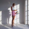 LETNÍ SUKNĚ S FLITRY pink