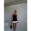 OFF SHOULDERS VYPASOVANÝ TOP black