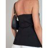 OFF SHOULDERS VYPASOVANÝ TOP black