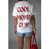 TRIČKO COOL MOMS CLUB white/red