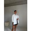 OVERSIZED KOŠILE SE ŠIROKÝM RUKÁVEM white