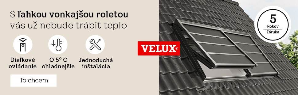 Vonkajšie rolety Velux