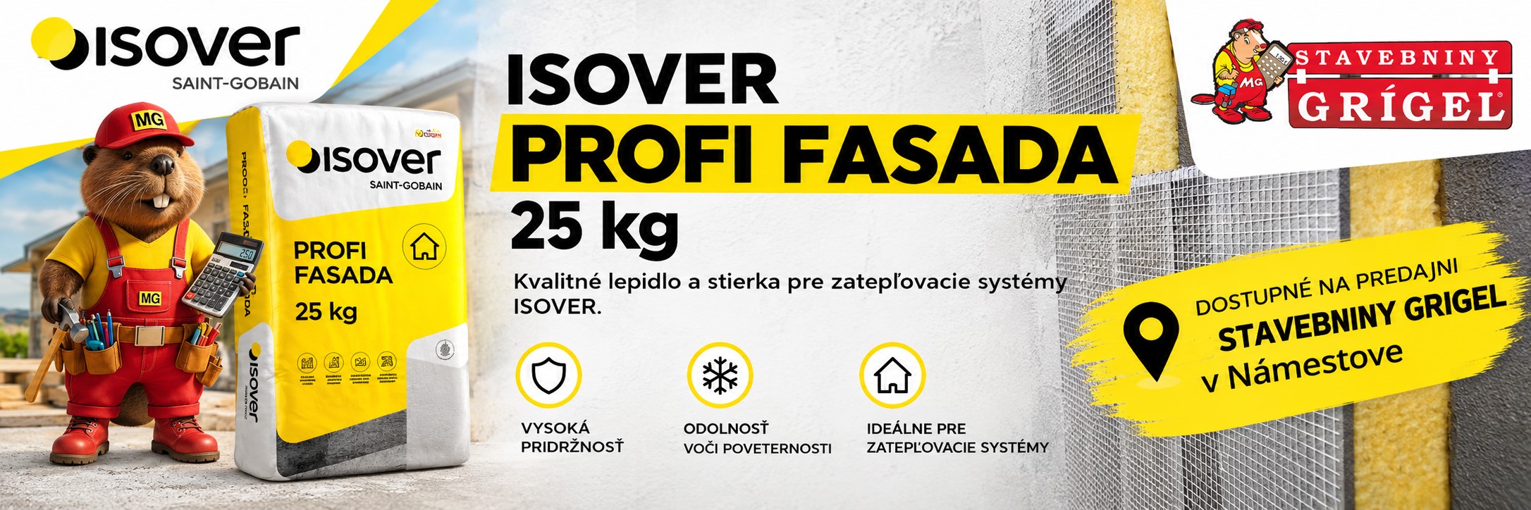 Lepidlo Isover fasáda