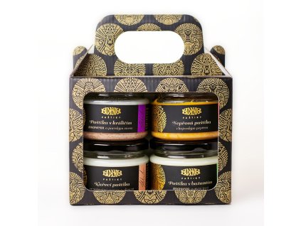 Papírová dárková odnoska – sada 4 paštik