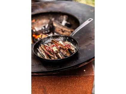 FORGED Essentials kovaná pánev 24 cm z uhlíkové oceli – steak s perfektní krustou