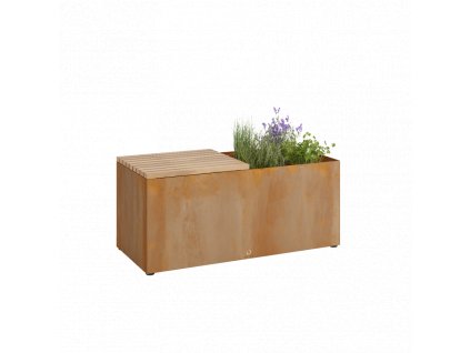 OFYR nabytok herb garden bench corten