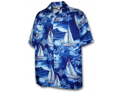 Havajská košile s motivem plachetnic