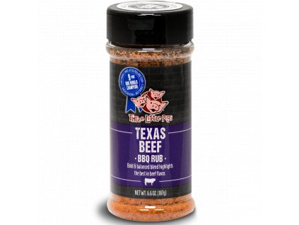 BBQ koření Three Little Pigs "Texas Beef", 187 g