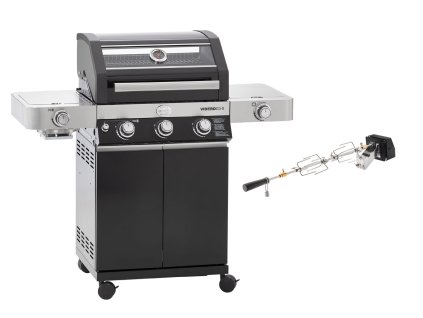 Plynový gril Rösle Videro G3-S Vario+s elektrickým otočným rožněm