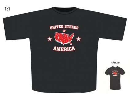 Triko s motivem "United Steaks of America"
